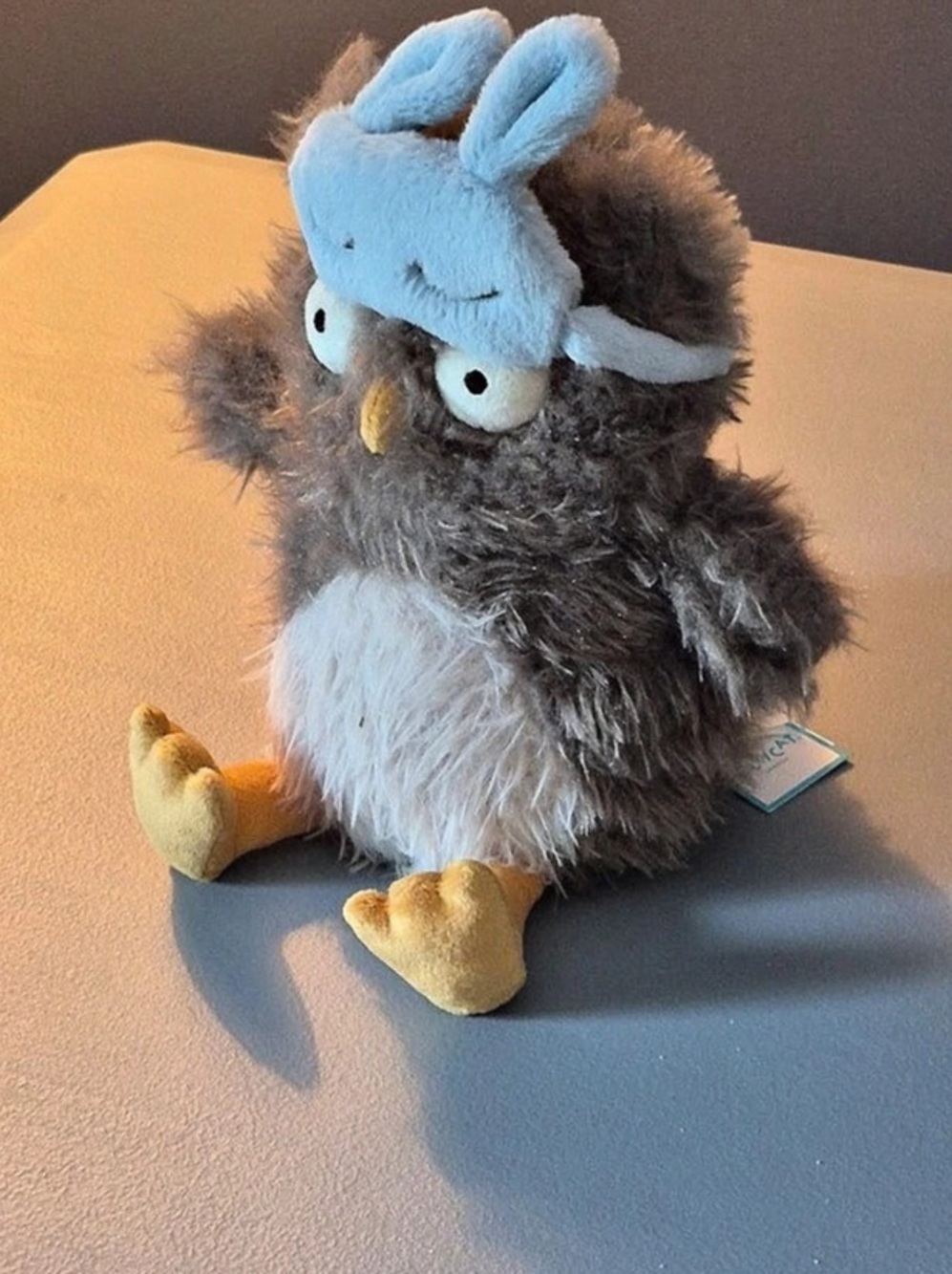Jellycat Audrey Hootsoftly Owl Plush Blue & Gray